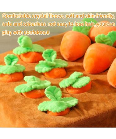 HICAS Dog Carrot Plush Snuffle Mat Toy for Foraging and Stress Relief - Buy Online on GoSupps.com