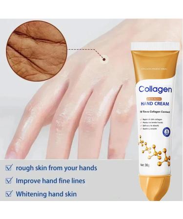  ZLHHRZJX Collagen Hand Cream - Hand Care for Fragile Skin - Intense Hydration Non-Greasy Fast Absorption Anti-Aging With Collagen Suitable for All Skin Types Deep Hydration (4 PCS) - Buy Online on GoSupps.com
