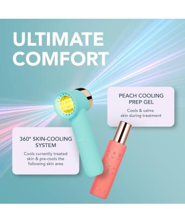 FOREO Peach 2 Go IPL Hair Removal Device - Travel-Friendly Painless Laser Hair Removal for Body & Face Skin Cooling & Silicone Shield - Customizable Arctic Blue - Buy Online on GoSupps.com