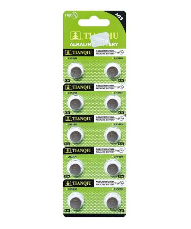 Tianqiu 10PCS Ag9 Lr936 394 Sr936Sw Alkaline Battery