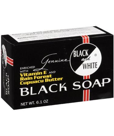 Black and White Black Soap 6.1 oz (Pack of 5) 6.1 Ounce (Pack of 5)