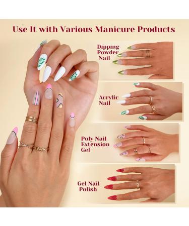 Rosalind Clear Nail Tips 504 Pack - Medium Almond Fake Nails for Gel & Acrylic - 12 Sizes - Transparent Full Coverage - Buy Online on GoSupps.com