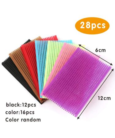 Hair Pad Packing 28 PCS Hair Sticker Clip Bang Fixed Seamless Magic Paste Posts Fringe Hair Bang Patch - Pink - Buy Online on GoSupps.com