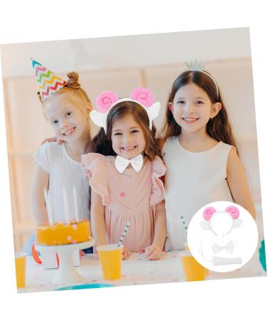 Ipetboom 1 Set Lamb Headband Clothing Tail Sheep Headbands for Women Sheep Accessories Women Halloween Costume Sheep Ears Sheep Costume Adult Sheep Cosplay Pink Miss Fabric 24.00X17.00X2.50CM Pink - Buy Online on GoSupps.com