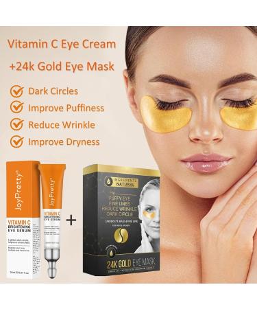 Buy Eye Cream for Dark Circles | Collagen Eye Mask & Vitamin C Skincare Set | Reduce Puffiness & Eye Bags | Anti-Aging Travel Size - Buy Online on GoSupps.com