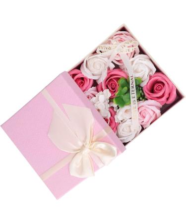  Tnfeeon Rose Flower Soap Decorative Soap Delicate Elegant Flower for Lady Birthday (PINK) - Buy Online on GoSupps.com