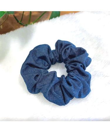 Denim Hair Scrunchies Set for Girls - 3 Pcs Hair Tie Ponytail Holders JW011 - Buy Online on GoSupps.com