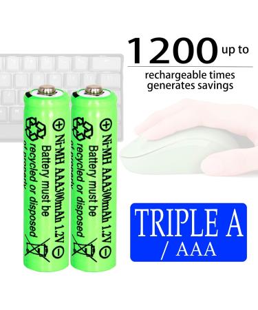 Buy 1.2V AAA 300mAh Ni-MH Rechargeable Batteries for Solar Lights - 20 Pack | Fast International Shipping - Buy Online on GoSupps.com