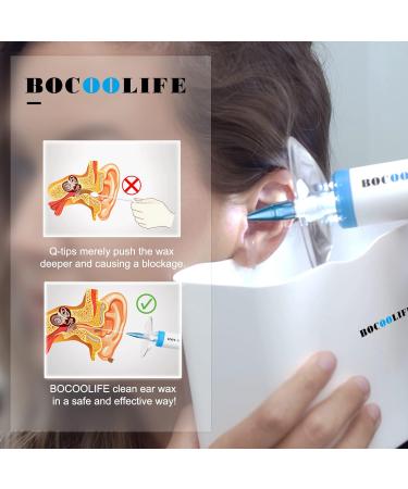 BOCOOLIFE Electric Ear Irrigation Kit with 30 Soft Replacement Tips and Otoscopic Set - 5 Sized Speculas for Earwax Removal System - Buy Online on GoSupps.com