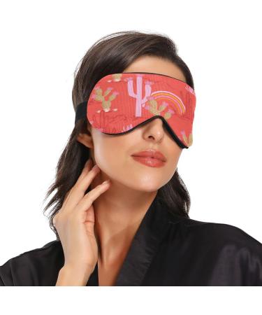 Light Blocking Cute Desert Cowgirl Sleep Mask | Adjustable Eye Mask for Travel & Naps | Soft & Lightweight Blindfold for Men & Women - Buy Online on GoSupps.com