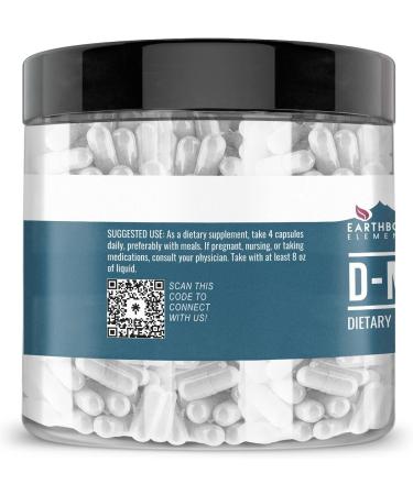 Earthborn Elements D-Mannose 200 Capsules - Pure & Undiluted - No Additives - 50 Servings - Buy Online on GoSupps.com