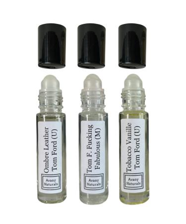 Fragrance Sample Set For Men - Mens Roll On Body Oil Long Lasting Cologne Inspired For Man Portable Travel Size Bottle Type Replicant Fragrances Perfume Sampler Gift (Bold Set)