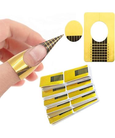 100 Pcs Nail Forms Self Adheisive Paper Nail Form Stickers Sculpting UV Builder Gel Polygel Nail Art Nail Extension Form - Professional Salon & Home Use - Buy Online on GoSupps.com