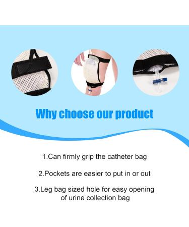 Catheter Leg Bag Holder Mesh Catheter Leg Bag Catheter Bag Cover Catheter Stabilization Device Keep Urinary Drainage Bag in Place Urine Bag for Leg Washable Catheter Sleeves Catheter Supplies - Buy Online on GoSupps.com