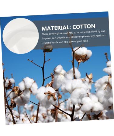 Ipetboom 15 Pairs Overnight Moisture Gloves Cotton Gloves Stretchable Cloth Gloves Hydrating Gloves Womens Gloves Winter Hand Spa Winter Gloves Cutting Miss Moisturizing Mask White - Buy Online on GoSupps.com