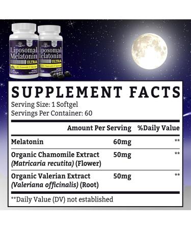 Fogoro Melatonin 60mg-Fall Asleep Faster Stay Asleep Longer High Dose 60 Count(pack of 2) 60 Count (Pack of 2) - Buy Online on GoSupps.com