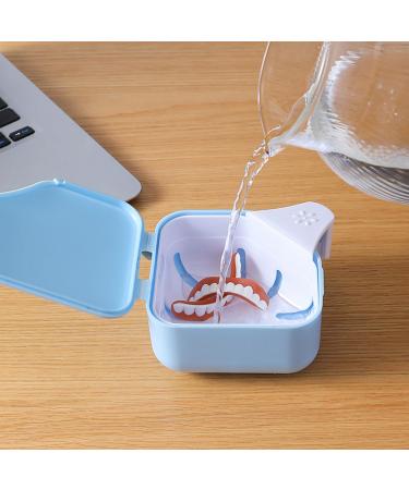 Portable Bite Dose: Dual-Purpose Prosthesis Container & Denture Box with Sieve for Secure Storage & Immersion - Buy Online on GoSupps.com