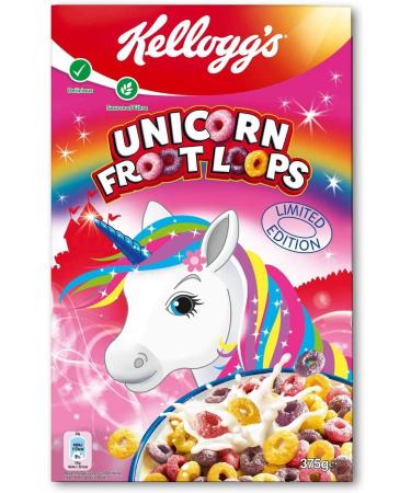  Kellogg's Kellogg's Unicorn Froot Loops Limited Edition Cereal 375g - Buy Online on GoSupps.com