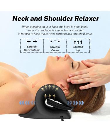 Neck and Shoulder Relaxer Cervical Traction Device - TMJ Pain Relief, Spine Alignment - Adjustable Height - Airbag - Buy Now - Buy Online on GoSupps.com