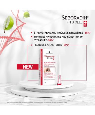 Seboradin Eyelash and Eyebrow Growth Activator 6 ml | Eyelash and Eyebrow Serum Lengthen and Strengthen | Eyelash Growth Serum | Eyelash Eyebrows Conditioner | Natural Ingredients Serum - Buy Online on GoSupps.com