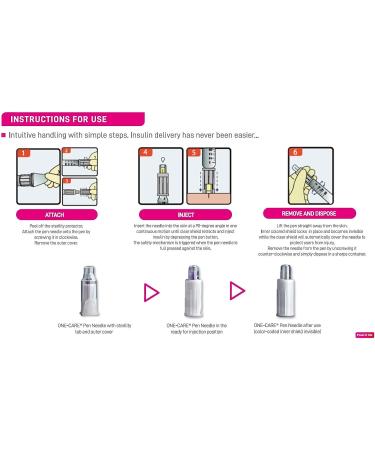MediVena ONE-CARE 30G 5mm Safety Pen Needles (100ct) - Compatible with Most Pen Injectors - Buy Online on GoSupps.com