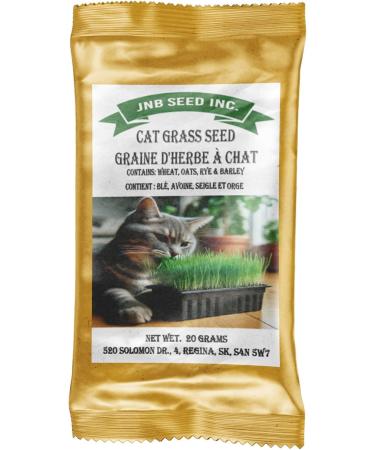 Organic Multi-Grain 5 Individual Packs of 22.5 Grams - Cat Grass Seed Pack - Featuring A Blend of Oats Wheat Rye and Barley - Buy Online on GoSupps.com