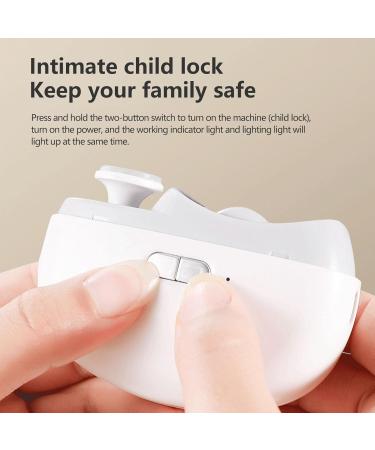 Nail clippers safety nail clippers 2 in 1 electric nail clippers LED light nail clippers automatic nail clippers rechargeable nail clippers professional nail care tools for baby elderly White - Buy Online on GoSupps.com