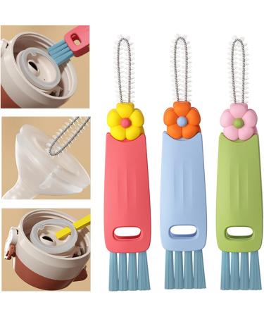 3 PCS Gap Cleaning Brush 3 in 1 Water Bottle Cleaner Brush Portable Bottle Cleaning Brush Rotating Bottle Brush Multifunctional Bottle Brushes for Cleaning Home Daily UseGap Cleaning Brush Water B - Buy Online on GoSupps.com