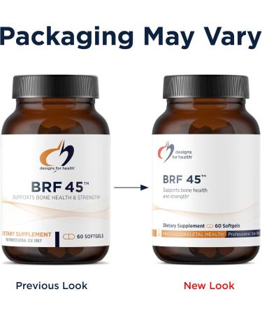 Designs for Health BRF 45 - Vitamin K1 + Vitamin K2 as MK-4 to Promote Bone Strength Healthy Aging + Arterial Health - 2 Forms of Vitamin K + GG to Aid Vitamin K2 MK4 Production (60 Softgels) - Buy Online on GoSupps.com