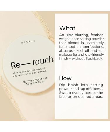 Haleys Flawless Finish Set (Light Medium) | Re-touch Soft Focus Loose Setting Powder | Skin Perfecting Formula for All Skin Types | Streak-free Blending - Buy Online on GoSupps.com