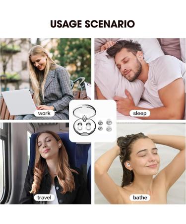 2PCS Reusable Noise Cancelling Ear Plugs - Experience Comfort & Quiet - Switch Design White - Buy Online on GoSupps.com