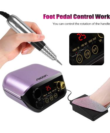 Electric Nail Drill Machine 35000 RPM with Nail Drill Bits and Sanding Bands Set for Acrylic Gel Nails - Low Noise & Vibration Efile for Manicure Pedicure - Buy Online on GoSupps.com