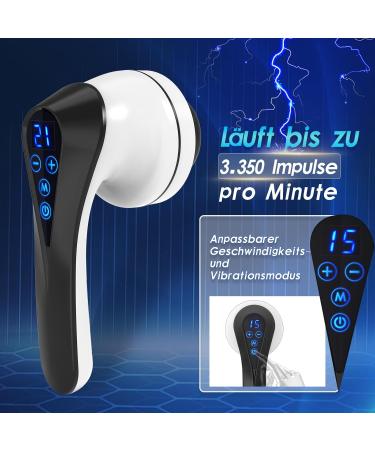 Chakger Hand Massager - Electrical Deep Tissue Cellulite Device with 8 Heads for Muscles Back Neck & Feet Relief | International Shipping - Buy Online on GoSupps.com