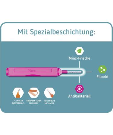 Interdental Brushes Green by Mara Expert | 0.7mm ISO 5 | 84 Pack | Perfect for Braces | Fluoride & Chlorhexidine Mint Coating | Fresh Breath - Buy Online on GoSupps.com