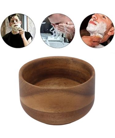 Garosa Wooden Shaving Brush Bowl - Premium Shaving Soap & Cream Bowl for Men | Ideal for Home & Barber Shop Use - Buy Online on GoSupps.com