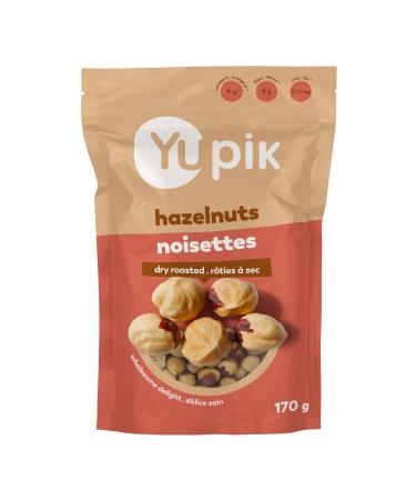 Yupik Dry Roasted Hazelnuts 170 g Gluten-Free Kosher Crunchy Hazelnuts Filberts Oil-Free Unsalted Nuts Healthy Snacks