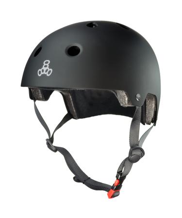 Triple Eight Dual Certified Bike and Skateboard Helmet Black Matte Small/Medium