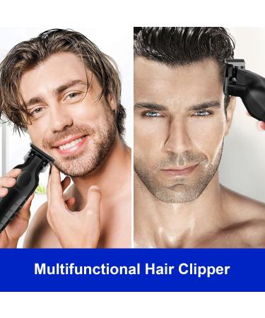 KEMEI Black Hair Clippers for Men - Cordless Professional Barber Clippers USB Rechargeable Wireless Haircut Clippers KM-2299 - Buy Online on GoSupps.com