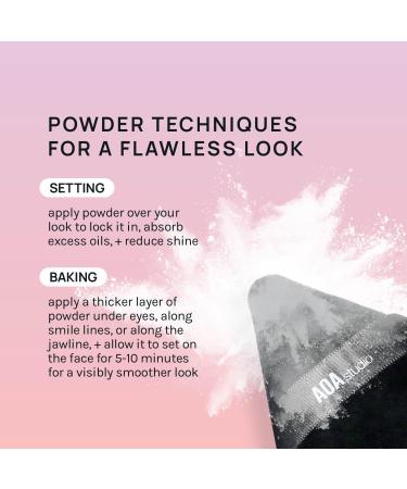 AOA Studio Velvet Puffs Makeup Sponge Set - 6 Velour Blenders for Loose Powder & Foundation - Beauty Tools (Black/Peach) - International Shipping Available - Buy Online on GoSupps.com