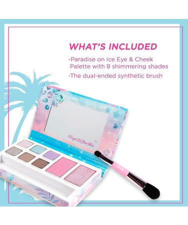 Petite 'n Pretty Paradise on Ice Eye and Cheek Palette - Glittering Shades for Kids, Tweens, and Teens - Made in USA - Buy Online on GoSupps.com