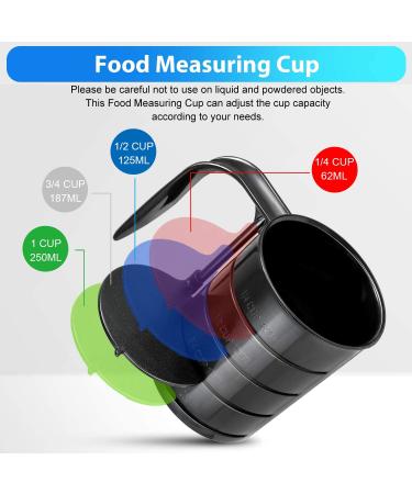 Pet Food Scoop with Measuring Lines - Injection Molded Plastic Cup for Dogs, Cats, Birds - Dishwasher Safe - 1 C, 3/4 C, 1/2 C, 1/4 C - Buy Online on GoSupps.com