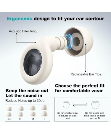 Reusable Silicone Ear Plugs for Noise Reduction - 30dB Hearing Protection for Sleep Concerts Work & Travel | Includes Storage Case & Multiple Ear Tips - Buy Online on GoSupps.com