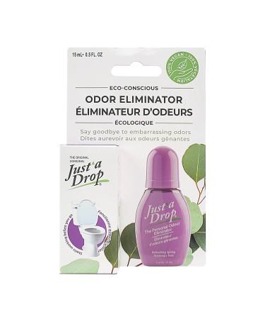 Just a Drop Toilet Odour Eliminator Refreshing Spring 15 ml (Pack of 6 Total 90 ml) - Before You Go Toilet Odor! Portable and Discreet Just One Drop for Freshness Refreshing Spring 15 ml (Pack of 6)
