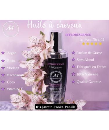 Premium Hair Oil - Made in France | Argan Moringa Macadamia Coconut & Castor | Nourishing & Non-Greasy | 3.38 FL.OZ - Suitable for All Hair Types - Buy Online on GoSupps.com