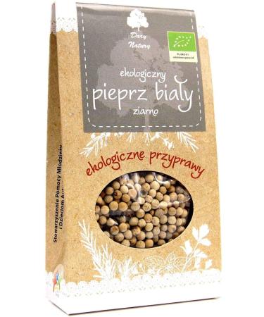 ORGANIC GRAINED WHITE PEPPER 30 g - DARY NATURY