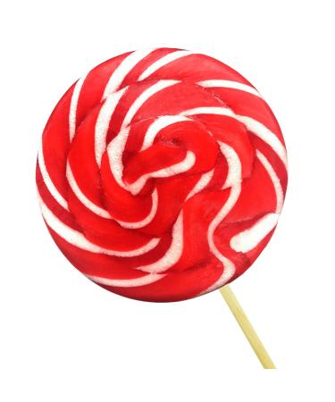 Wendy's Candies - Giant swirl Lollipop - strawberry and cream - Handcrafted confectionery - delicious sweet - Candy - gifts ideas for all occasions - ref OSCR STRAWBERRY-CREAM