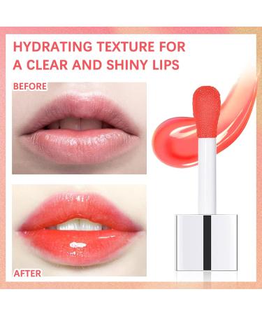 5 Pack Plumping Lip Oil - Long Lasting Hydrating Lip Gloss Tint, Moisturizing & Non-Sticky Lip Balm Set for Dry Lip Care - Buy Online on GoSupps.com