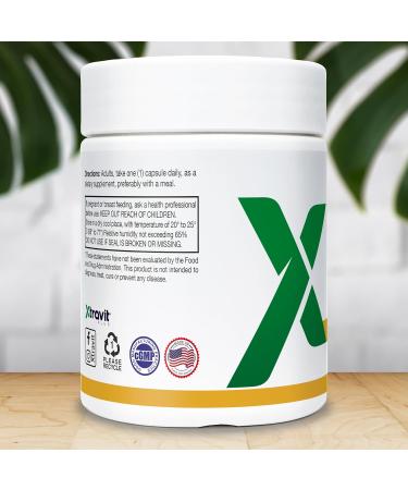 Xtravit Vitamin D3 + K2 Supplement Natural Vitamins for Men & Women - May Support Bones Immunity Mood & Heart - Non-GMO Supplements - No Fillers 5000 IU of D3 & 200 mcg of K2 30 Capsules - Buy Online on GoSupps.com