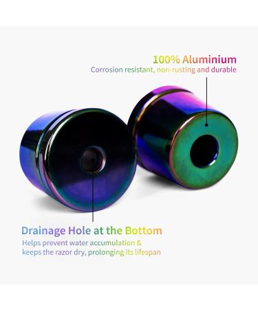 Bambaw Rainbow Safety Razor Stand | Razor Holder Shave Stand | Shaver Holder Stand fits only Metal Safety Razors | Double Edge Razor Stand | Razor Stand Holder | Shaving Stand - Buy Online on GoSupps.com