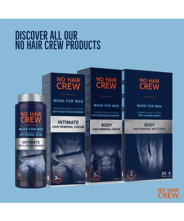 NO Hair Crew Intimate Hair Removal Cream for Men - Extra Gentle Depilatory Cream 100ml - Buy Online on GoSupps.com